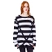 Gotycki oversize sweter w paski Oriana Jumper