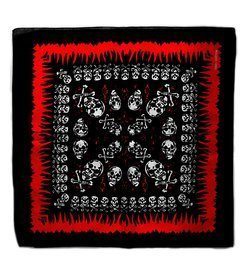 Chusta bawełniana bandana czaszki