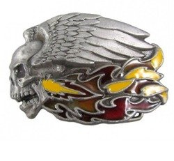 Klamra do paska Czaszka w Ogniu