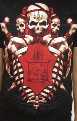 Koszulka t- shirt  z nadrukiem SKULL & BONES