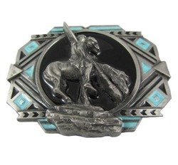 Klamra do pasków Indianin na koniu