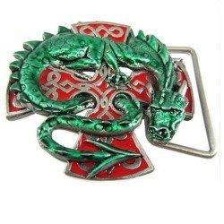 Klamra do paska - DRAGON GREEN