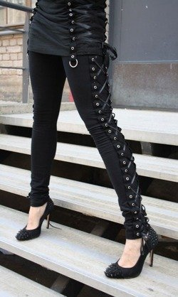 Legginsy z wiązaniem gorsetowym Corset Leggins