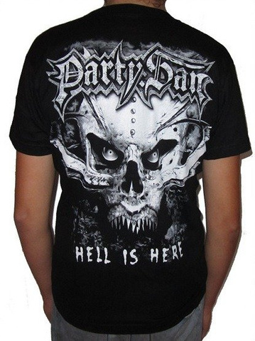 T-shirt rockowy z nadrukiem HELL IS HERE