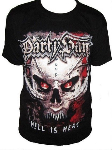 T-shirt rockowy z nadrukiem HELL IS HERE