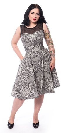 Sukienka w kropki rockabilly Azeth Dress