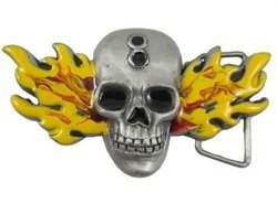 Klamra do pasa Czaszka w Płomieniach