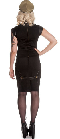 Ołówkowa spódnica Hell Bunny Black Watch Skirt