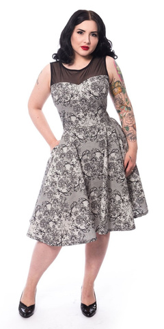 Sukienka w kropki rockabilly Azeth Dress