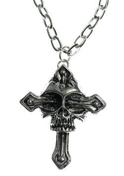 Wisior na łańcuszku Skull Cross