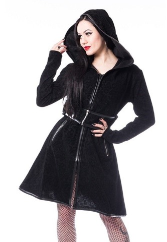 Płaszcz gotycki z kapturem Dark Sense Coat